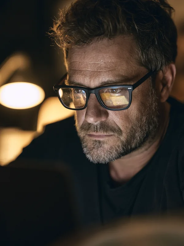 Mid-forties American man returning to night classes, representing lifelong learning financed through the site