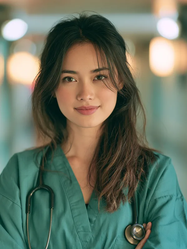 Filipino American nurse reviewing personal loan requirements, representing Fora Financial guidance